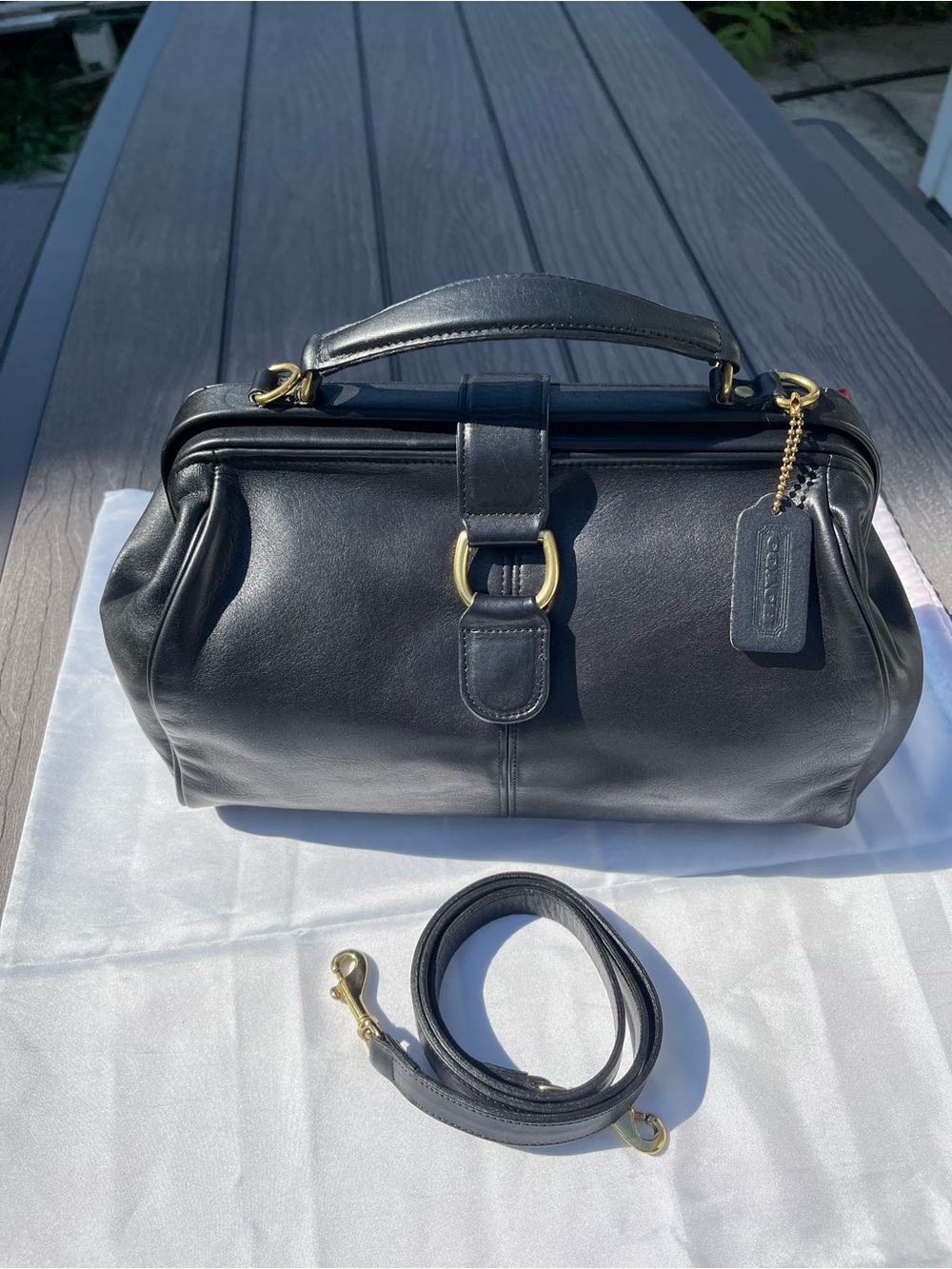 Coach Hudson Leather Bag – Classic Vintage Coach - Picture 12 of 14
